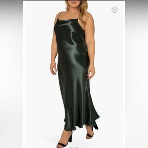 Standards & Practices Cowl Neck Satin Slip dress size XL
